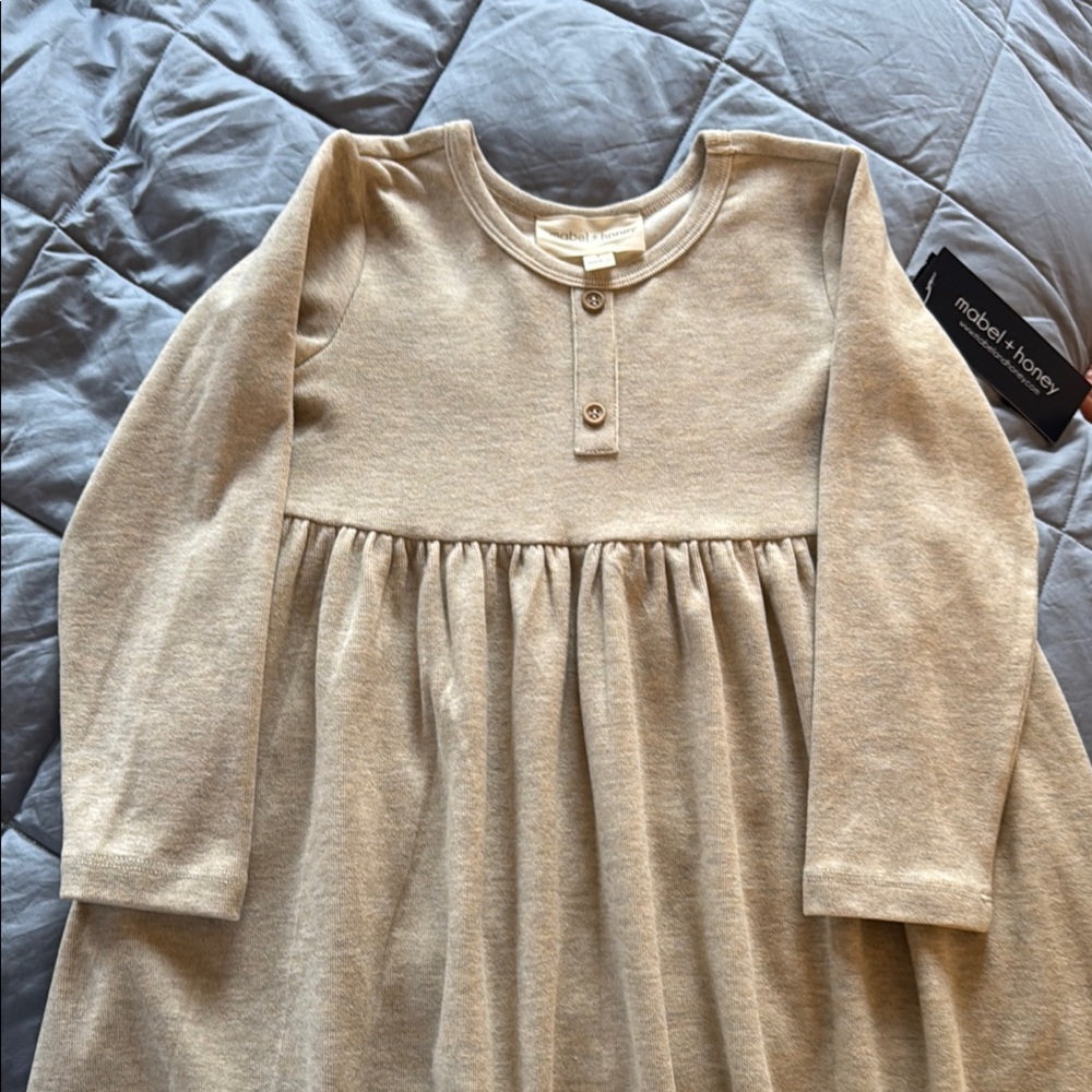 Khaki Long Sleeve Dress size 6